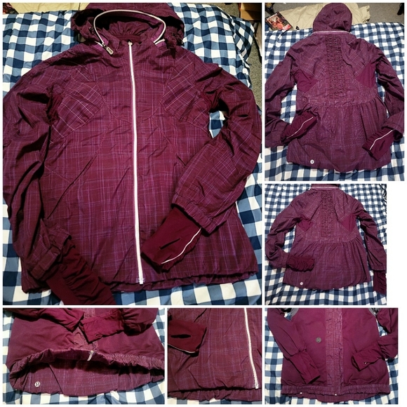 Lululemon run hustle jacket size 6 in plum - Picture 5 of 5